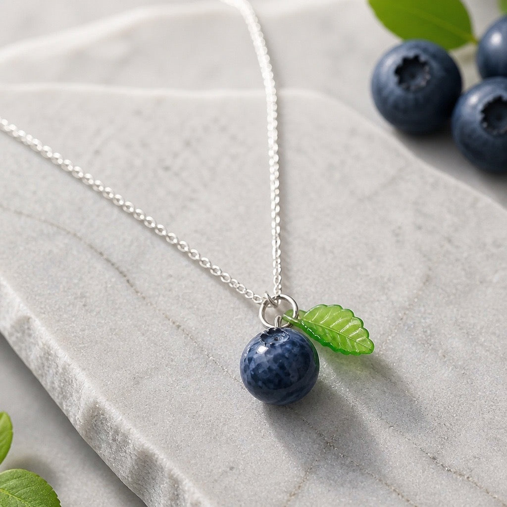 Blueberry Pie Necklace