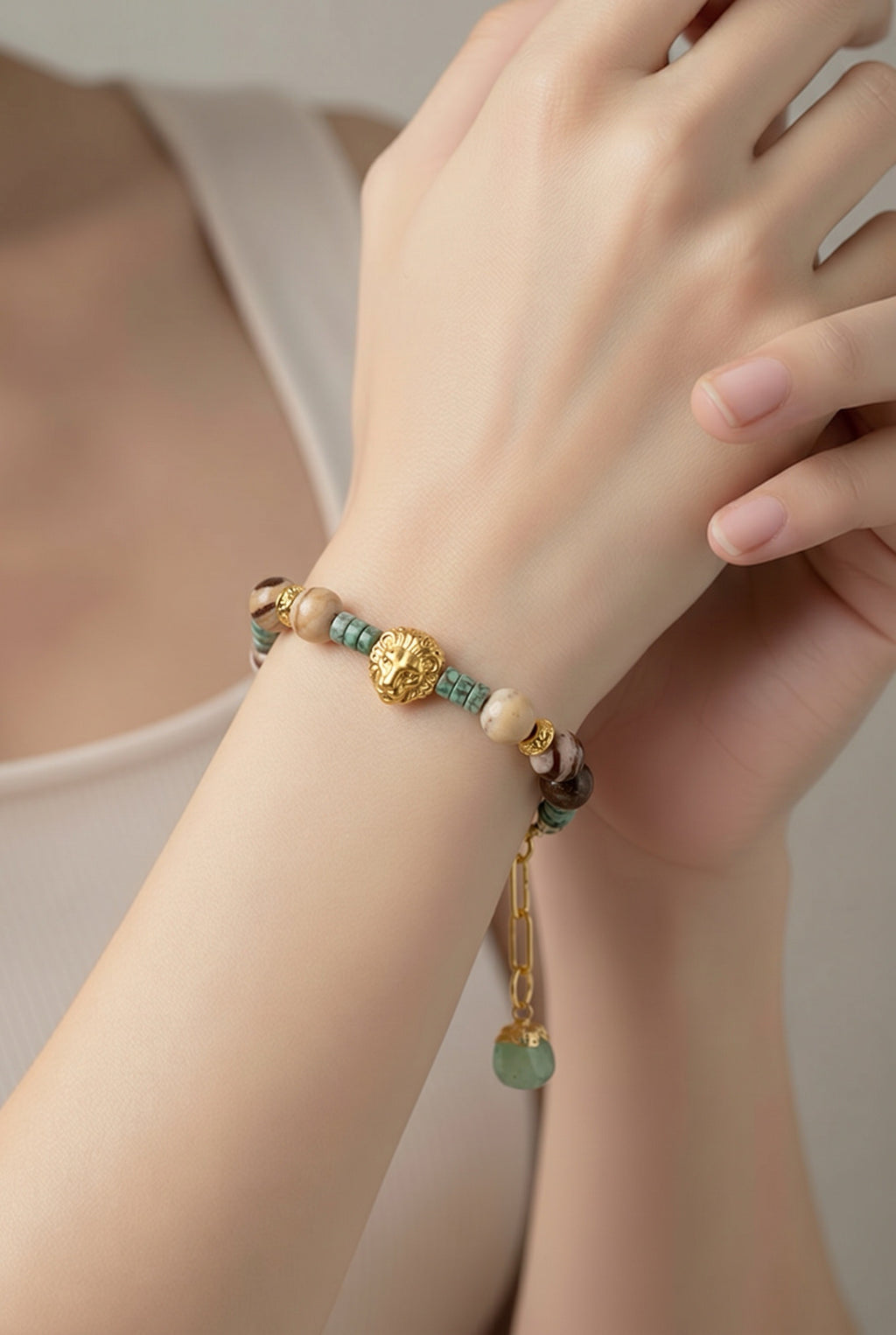 Lion & Jasper Bracelet