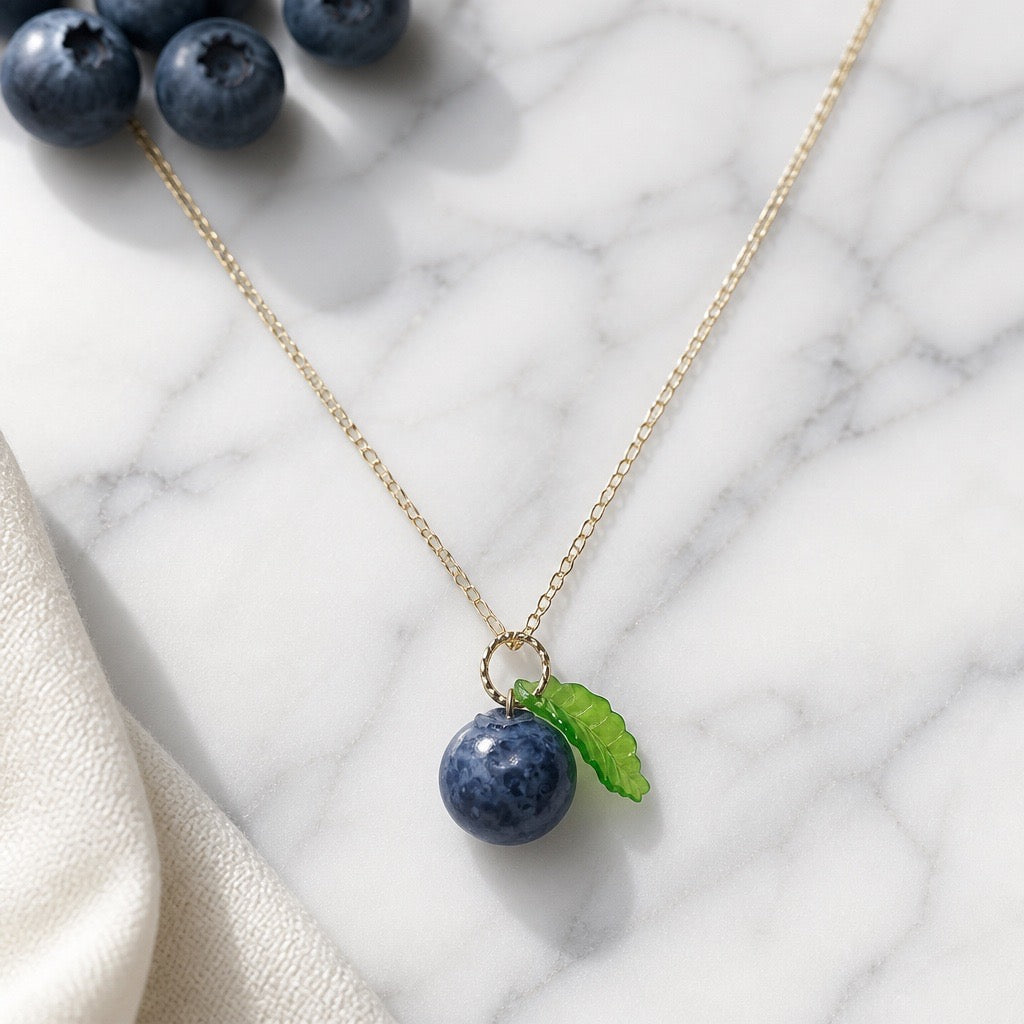 Blueberry Pie Necklace