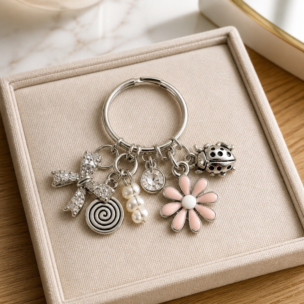 Charm Ring in Pink