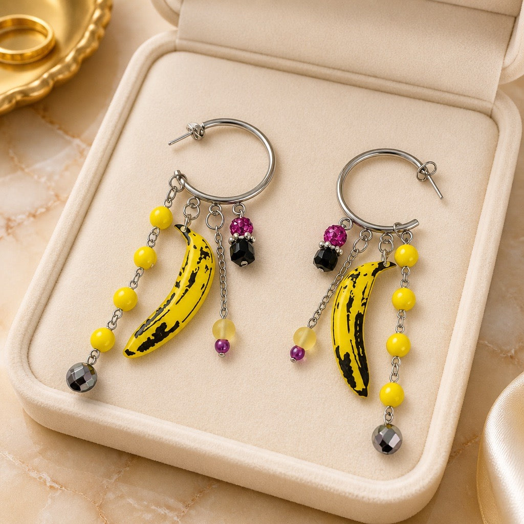 Pop Art Layered Hoop Earrings