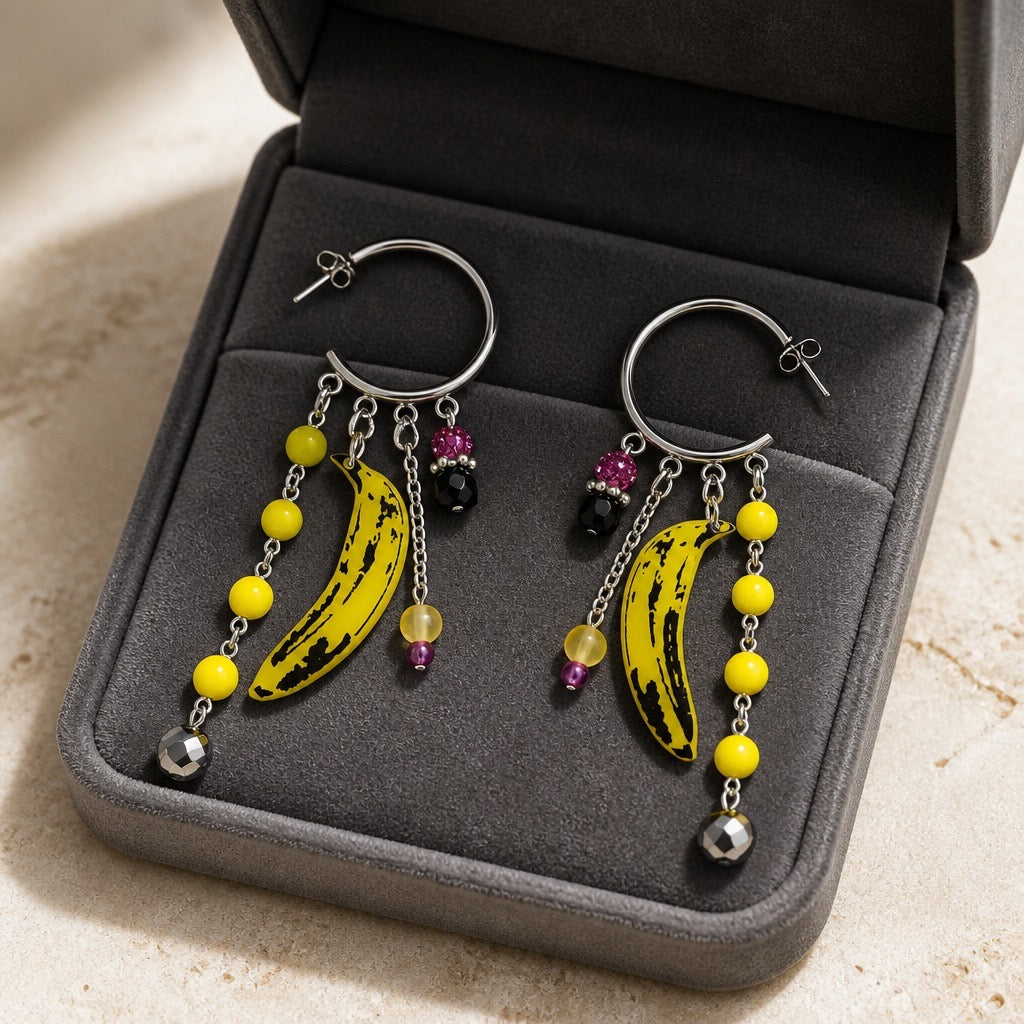 Pop Art Layered Hoop Earrings