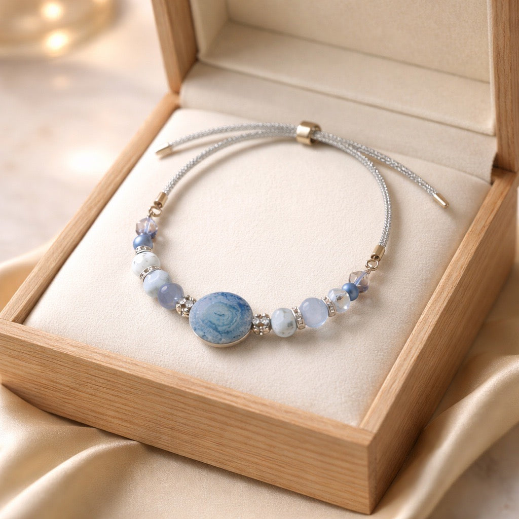 Blue Solar Quartz Bracelet