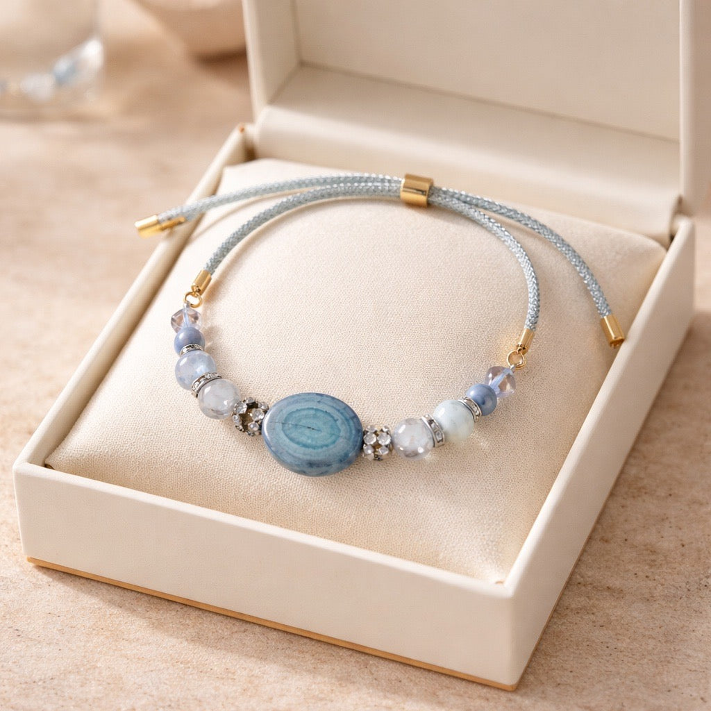 Blue Solar Quartz Bracelet