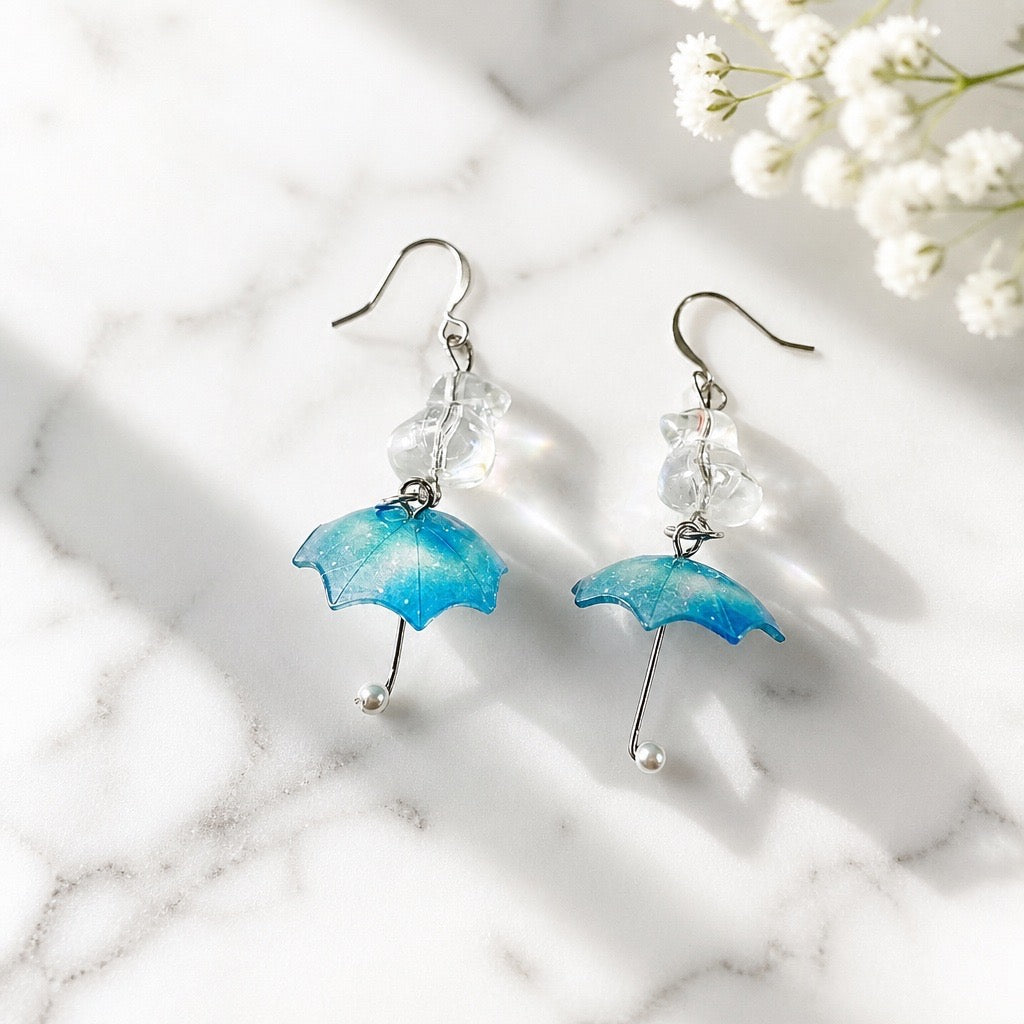 Rainy Day Umbrella Earrings