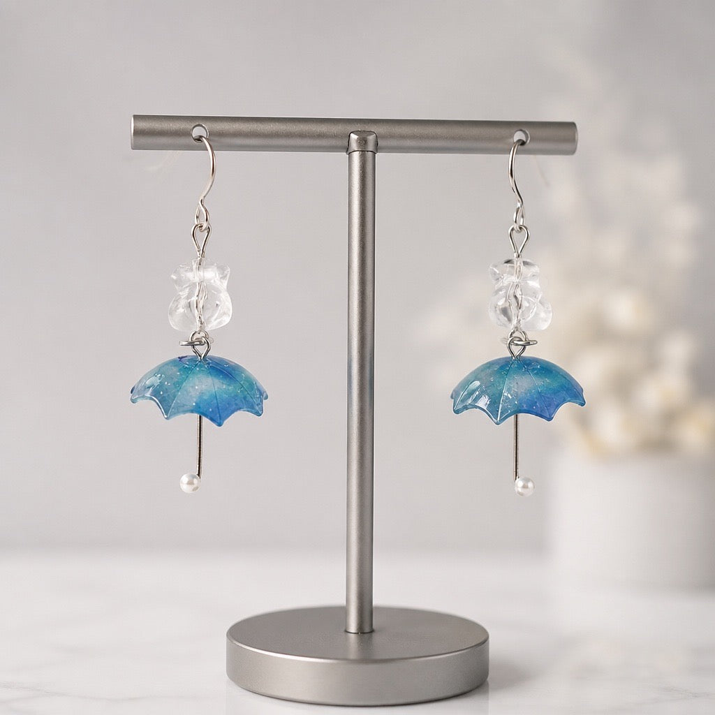 Rainy Day Umbrella Earrings