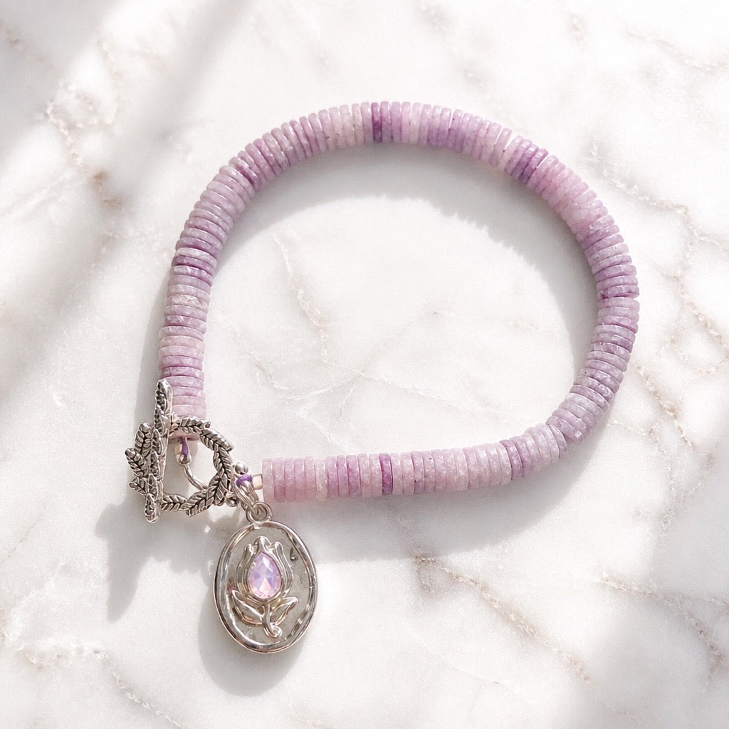 Lepidolite Tulip Bracelet