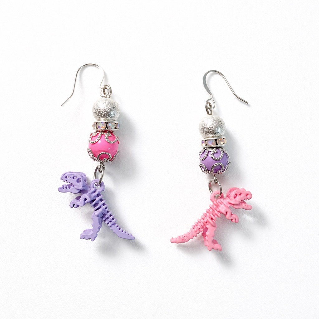 Pastel Dinosaur Earrings