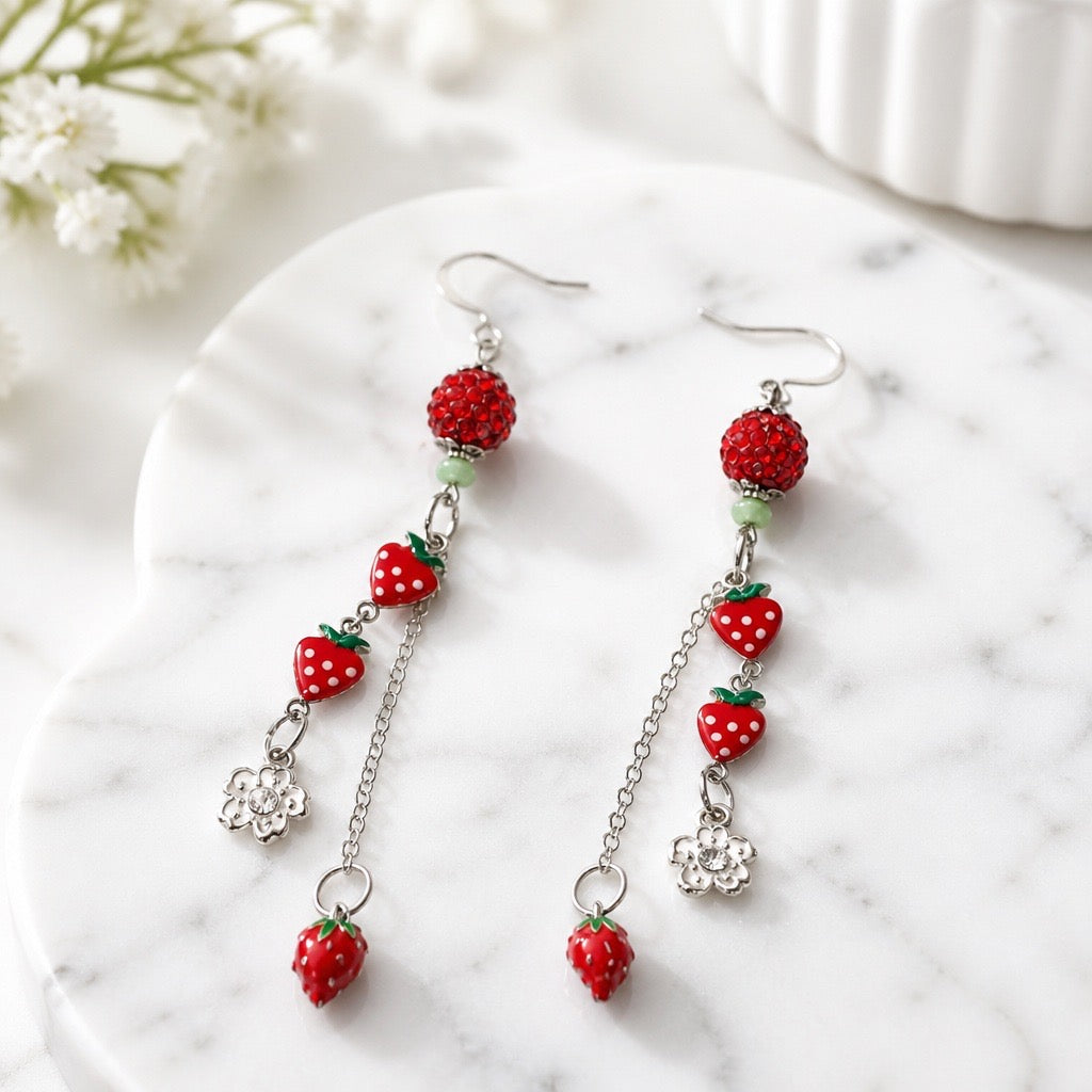 Cute Strawberry Earrings